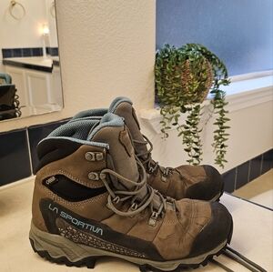 La Sportiva Brown and Blue Hiking Boots
